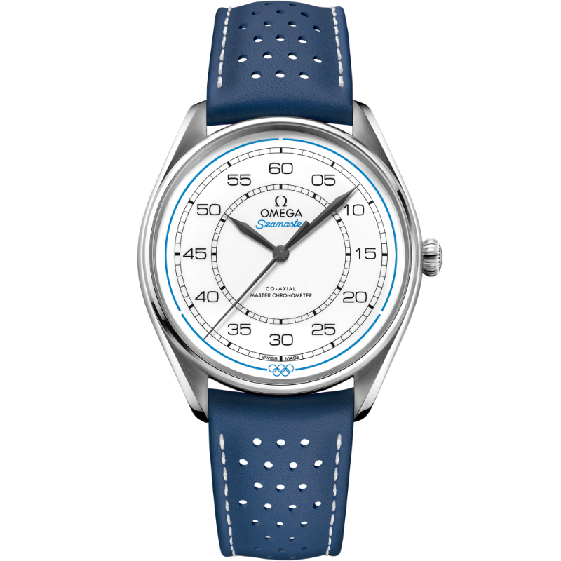 39.5 mm, Steel On Leather Strap
