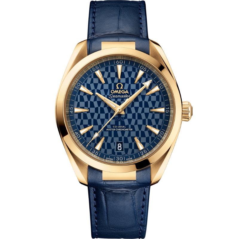 41 mm, Yellow Gold On Leather Strap