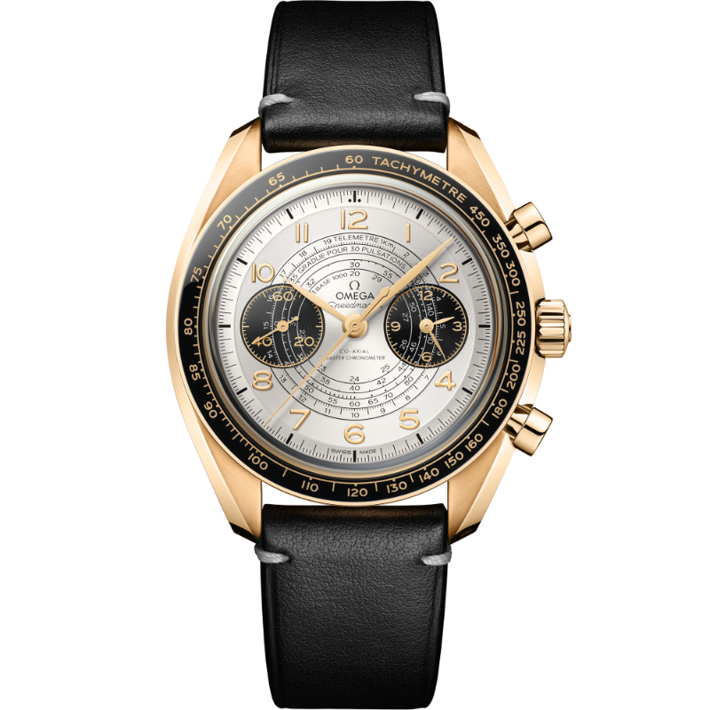 43 mm, Moonshine&trade; Gold On Leather Strap