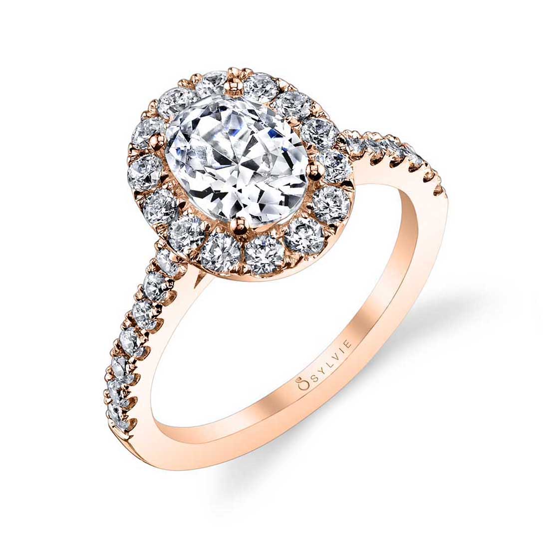 Oval Cut Classic Halo Engagement Ring - Jacalyn