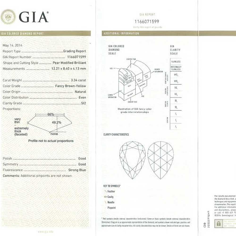 Platinum Diamond Gemstone Pendant