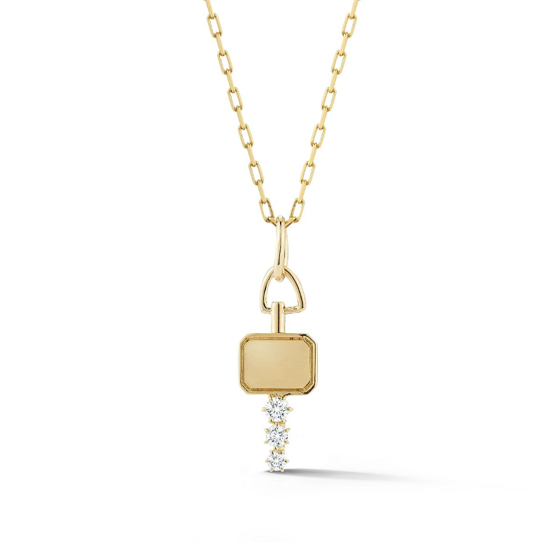 Gold And Diamond Catherine Mini Key Charm