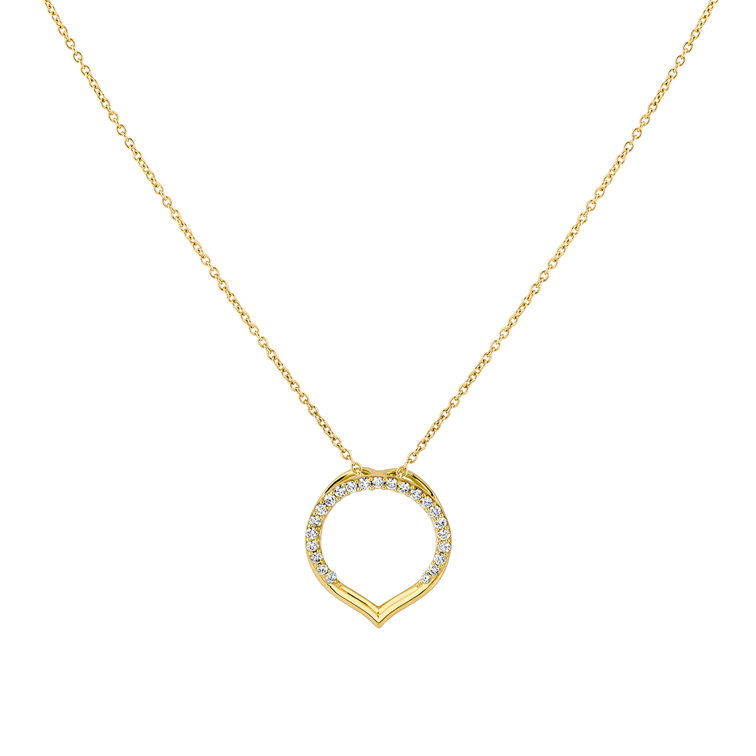 14K Yellow Gold Open Legact Shell Pendant