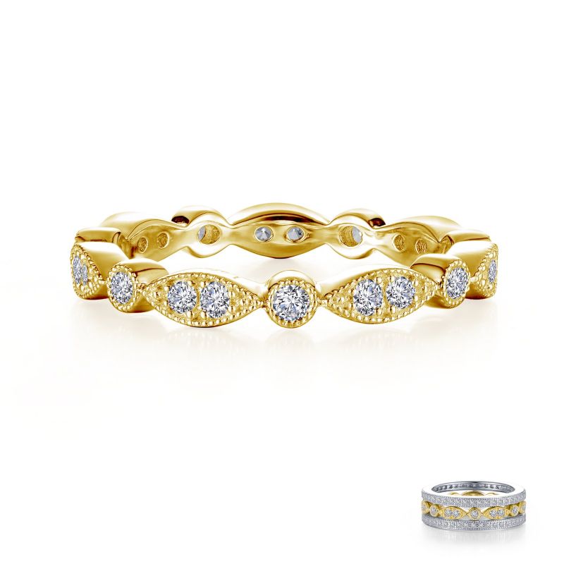 Stackable Wave Eternity Band