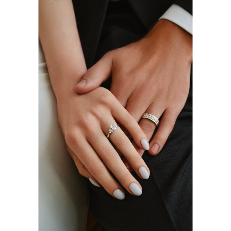 The Diamond Jim Channel-Set Diamond Wedding Band in 14K Yellow Gold (1K Round).
