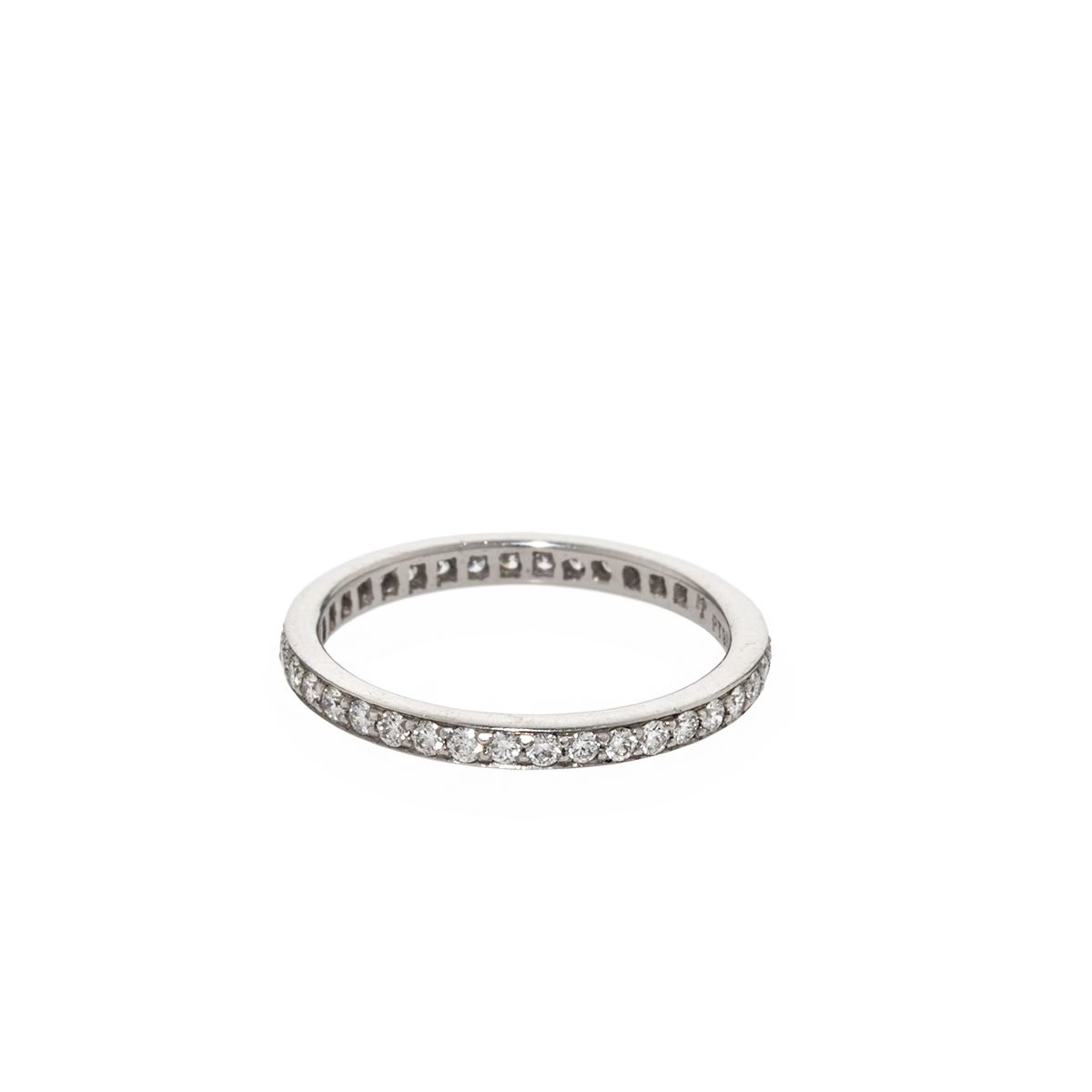 Platinum Bead-Set Band