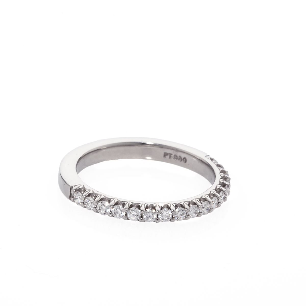 Royal Prong 17 Stone Halfway Eternity Band
