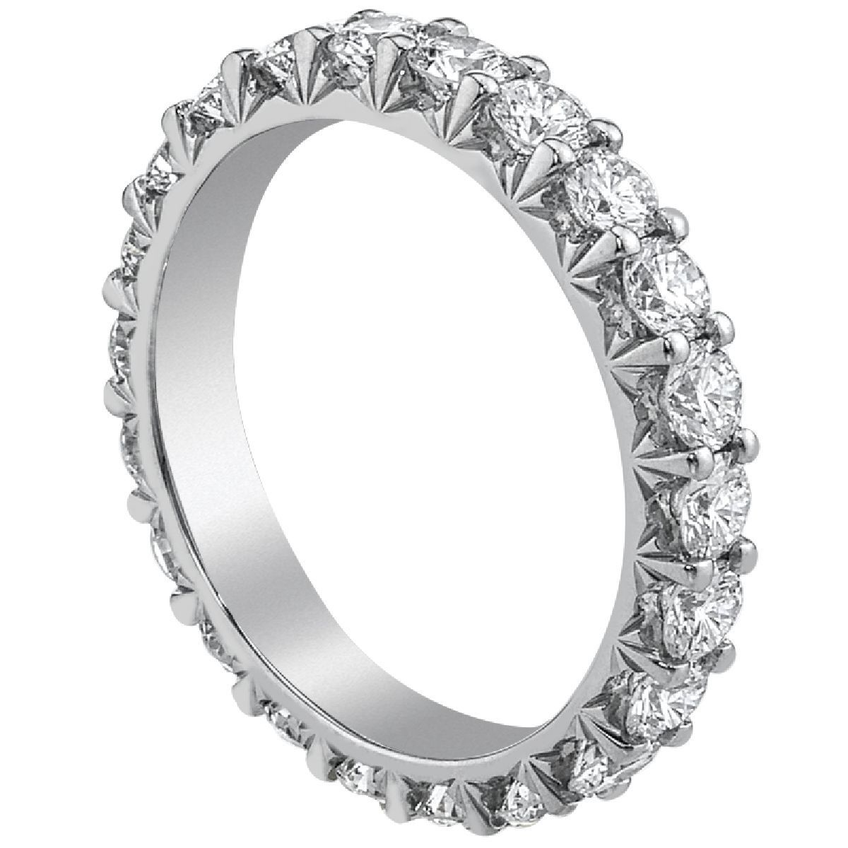 Platinum And Diamond Eternity Band Ring