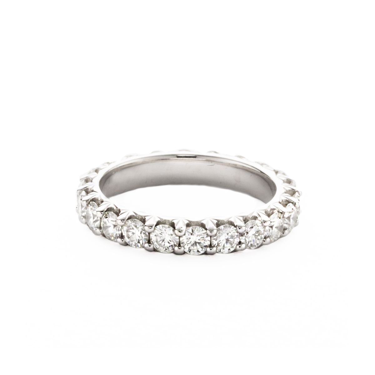 Platinum and Diamond Eternity Band Ring