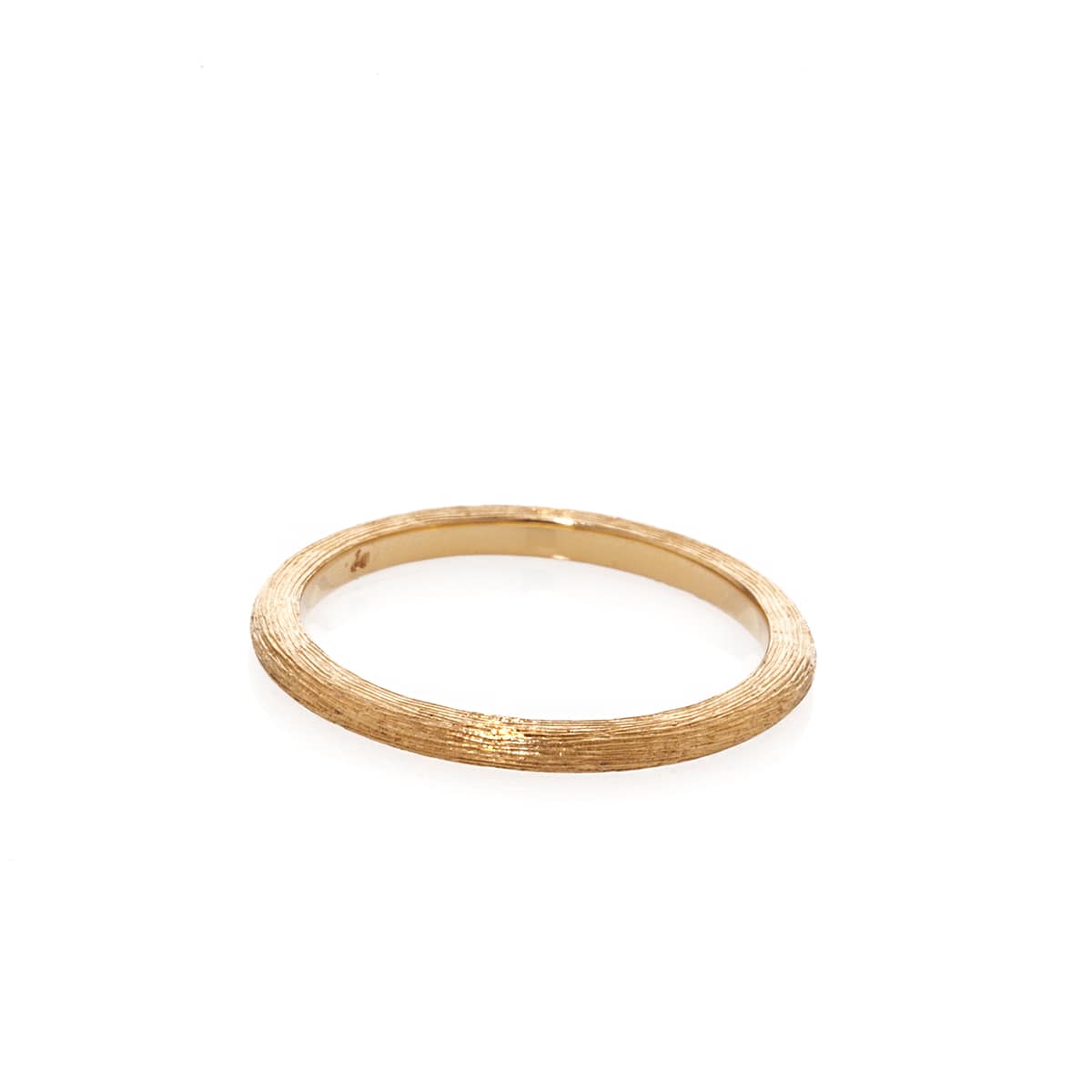Florentine Finish Rose Gold Band