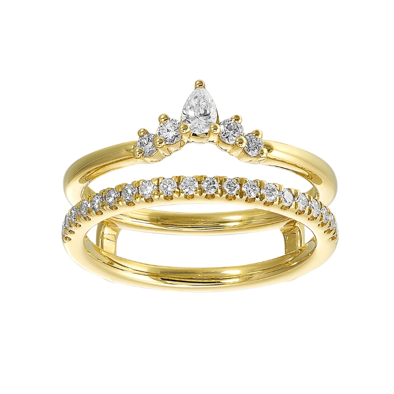 14Kt Yellow Gold Diamond 3/8Ctw Insert Ring