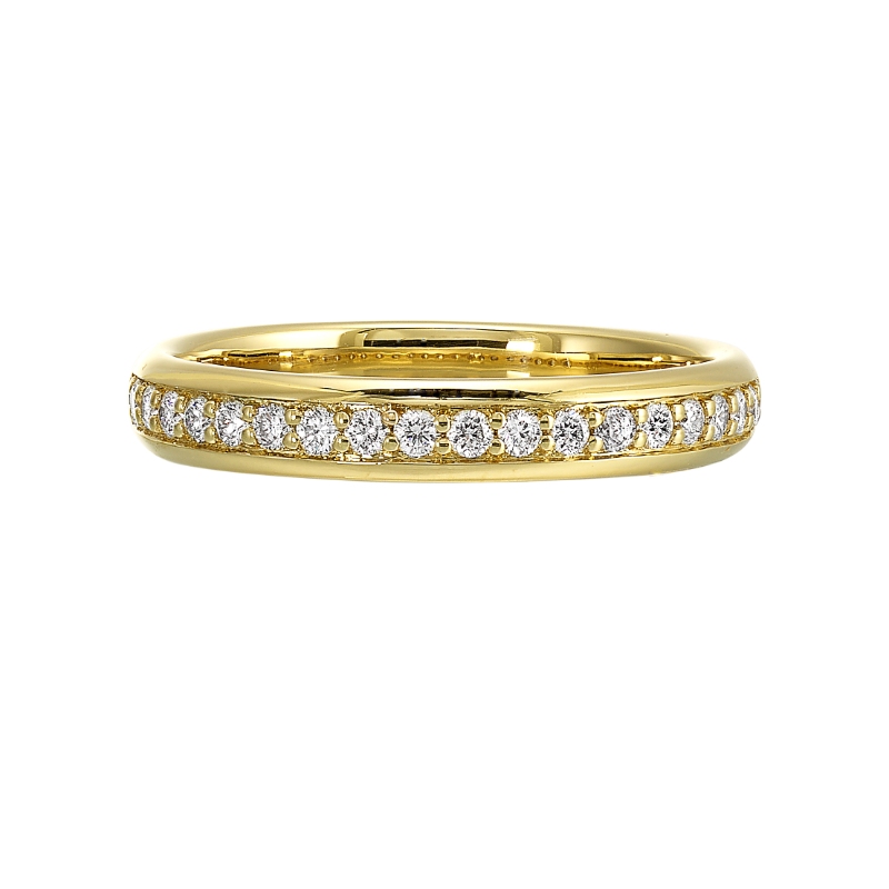 14Kt Yellow Gold Diamond 1/4Ctw Stackable Ring