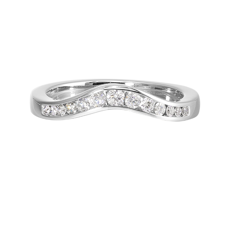 14Kt White Gold Diamond 1/4Ctw Ring Enhancer