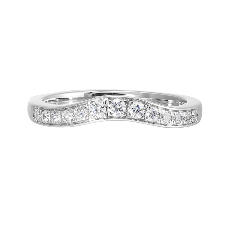 14Kt White Gold Diamond 1/4Ctw Ring Enhancer
