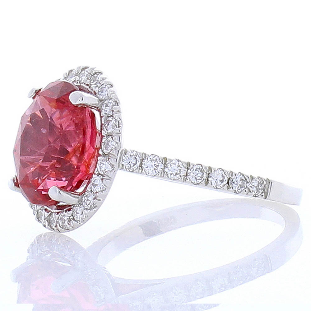 18K White Gold Spinel Gemstone Ring