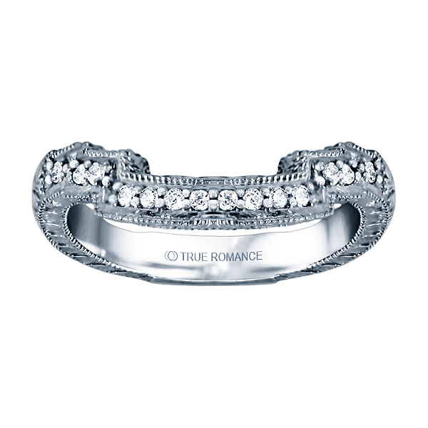 Round Cut Halo Diamond Vintage Semi Mount Engagement Ring