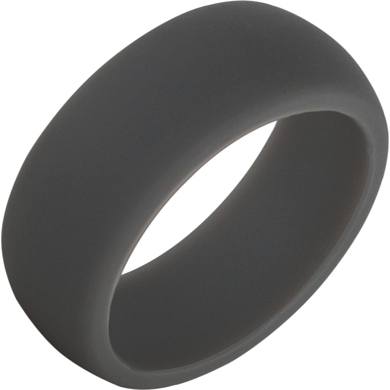 TruBand&trade; Silicone Classic Grey Ring
