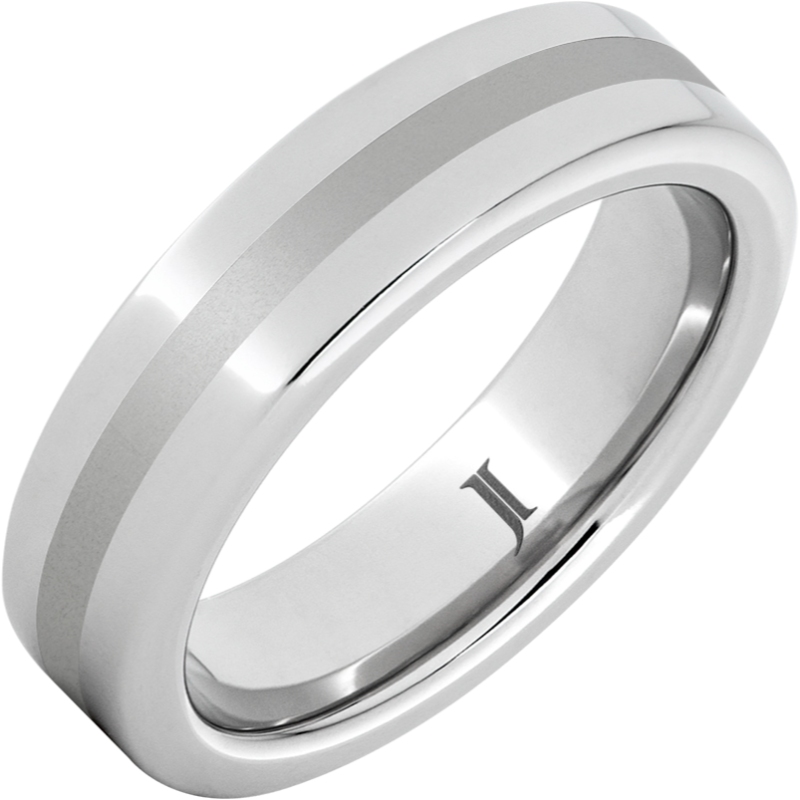 Serinium&reg; Ring with Satin Finish Center