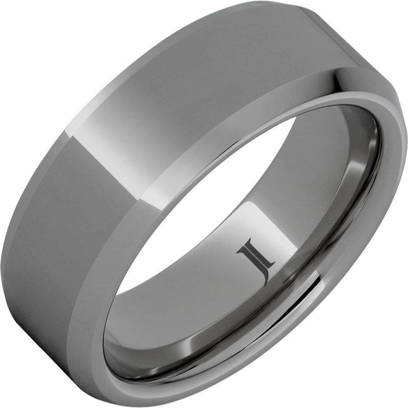 Rugged Tungsten&trade; Beveled Ring