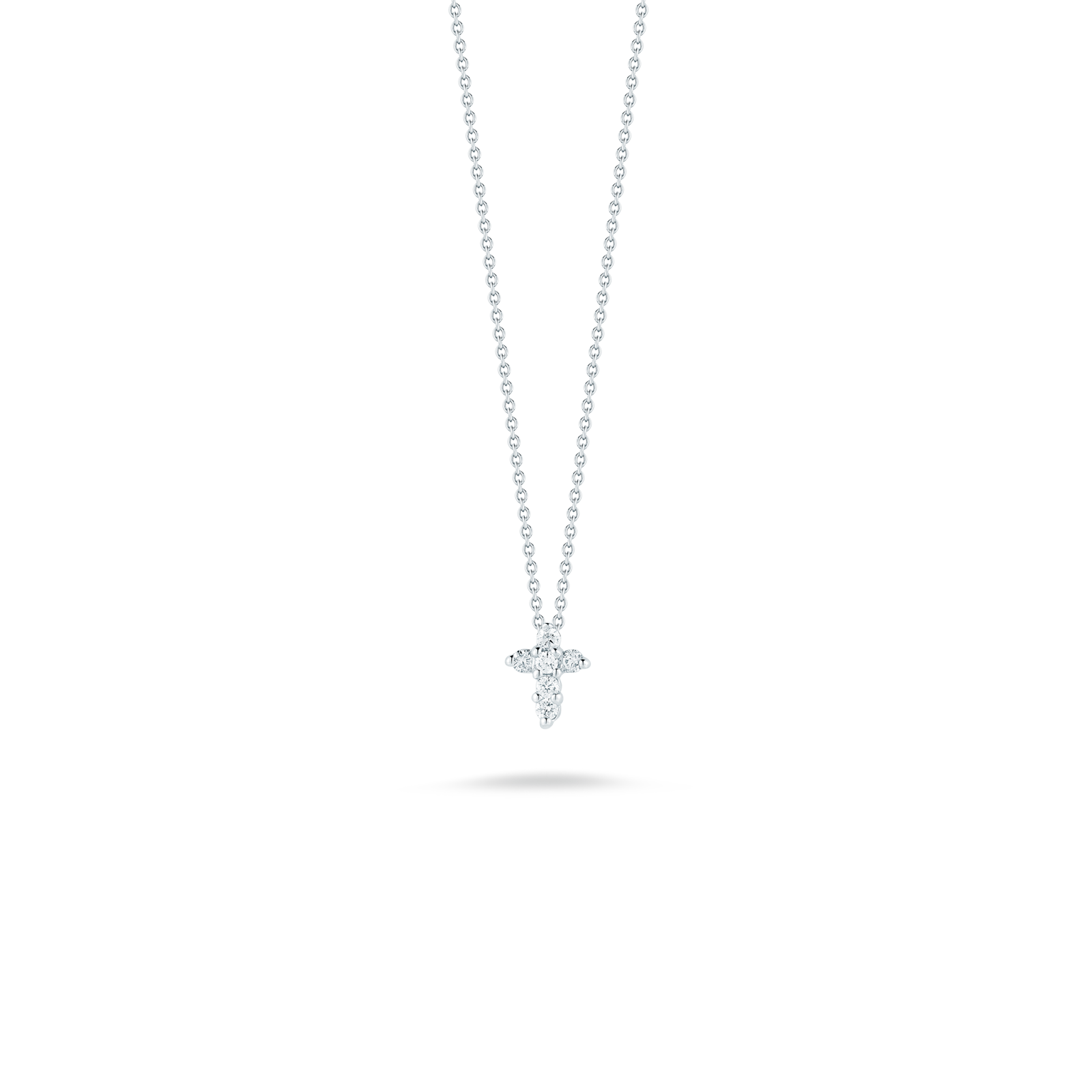 Roberto Coin Tiny Treasures Diamond Baby Cross Necklace