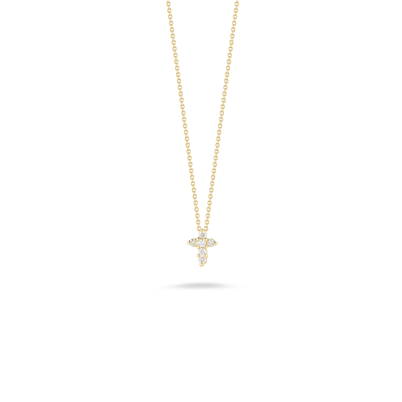 Roberto Coin Tiny Treasures Diamond Baby Cross Necklace