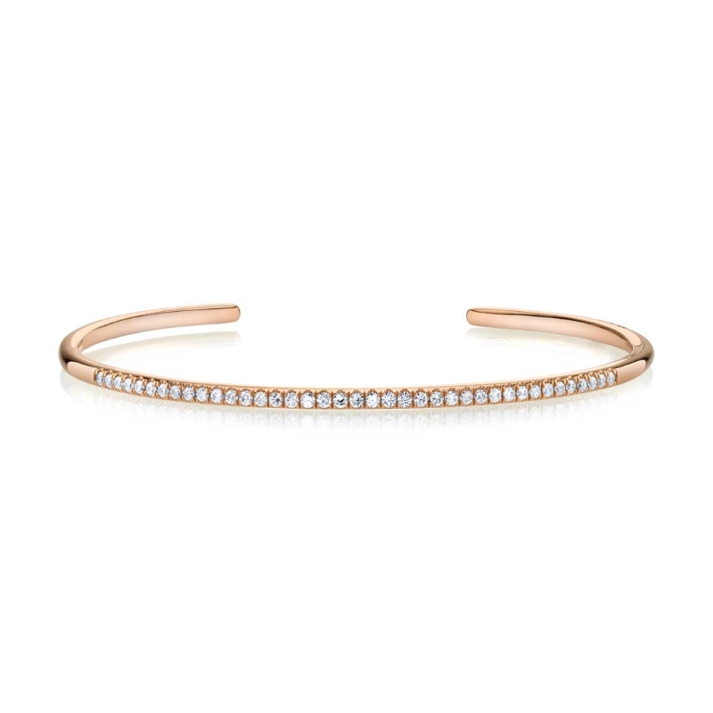 Open Diamond Bangle