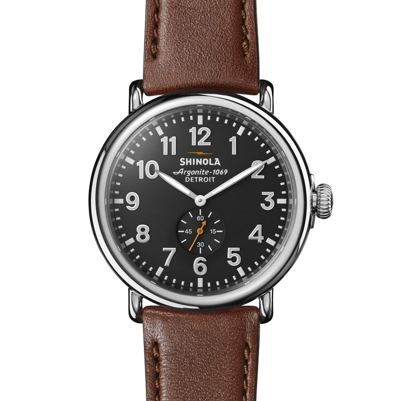The Runwell 47mm, Leather Strap Watch