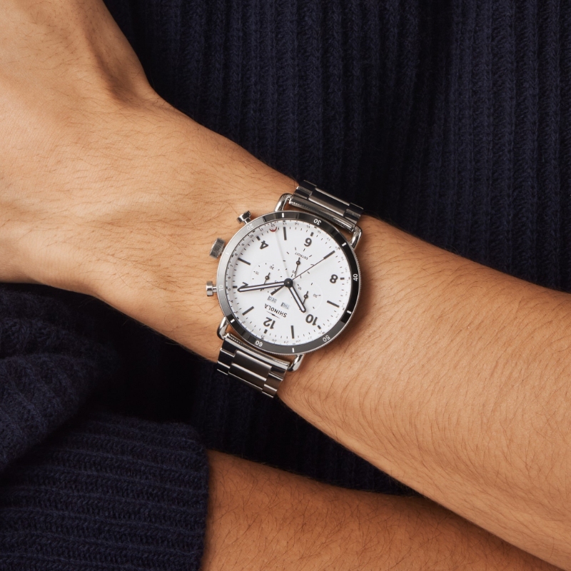 Canfield Sport Chronograph Watch - White