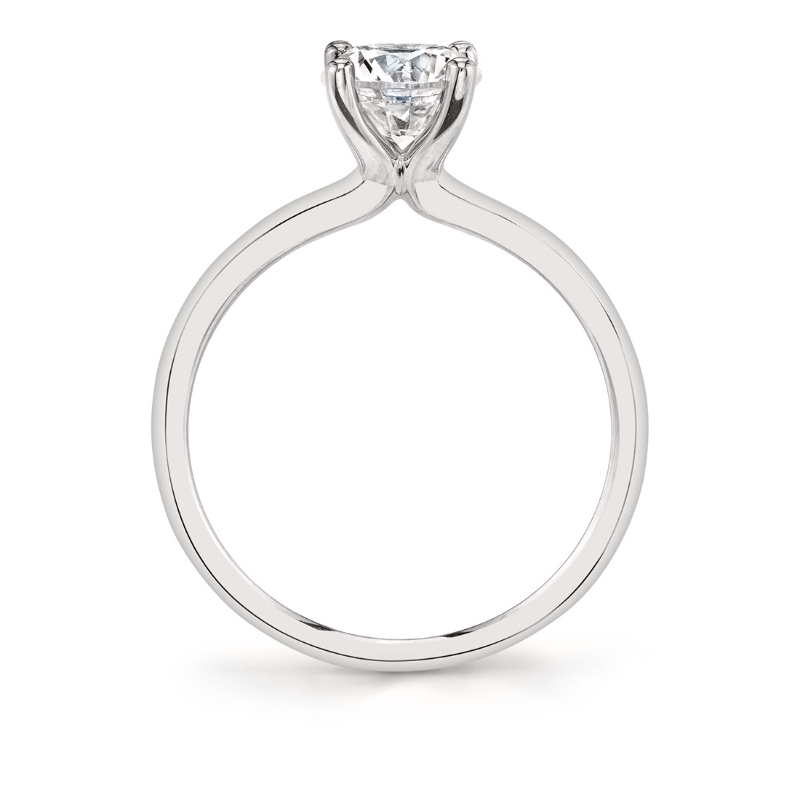 Radiant Cut Solitaire Engagement Ring - Amelia