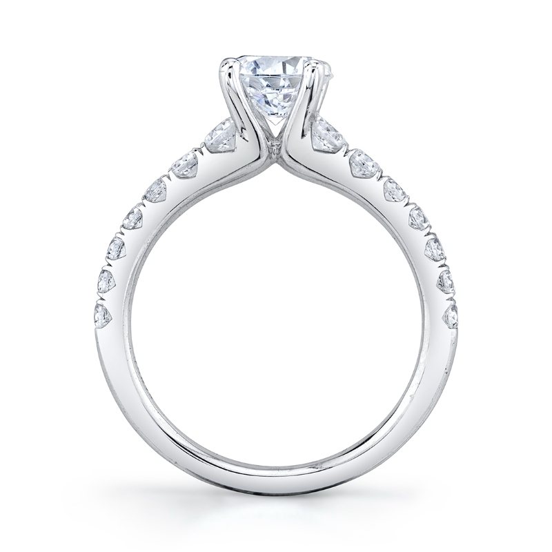 Radiant Cut Classic Engagement Ring - Veronique