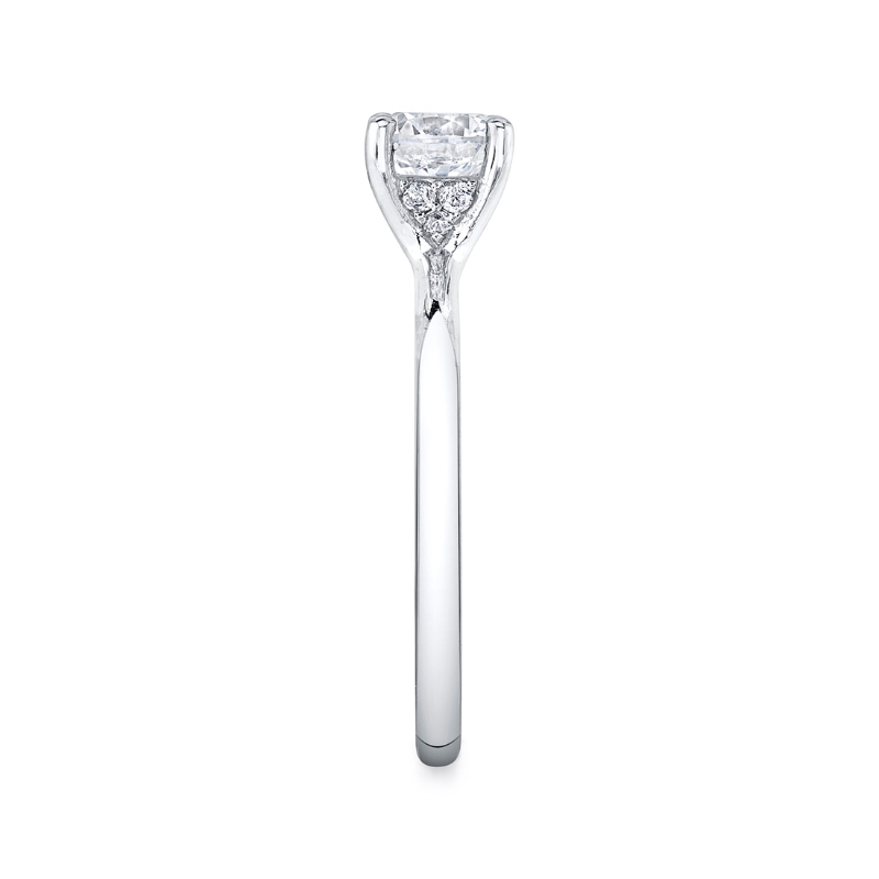 Pear Shaped Solitaire Engagement Ring - Dominique