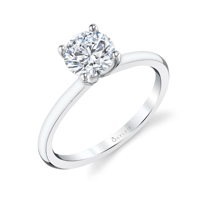 Radiant Cut Solitaire Engagement Ring - Dominique