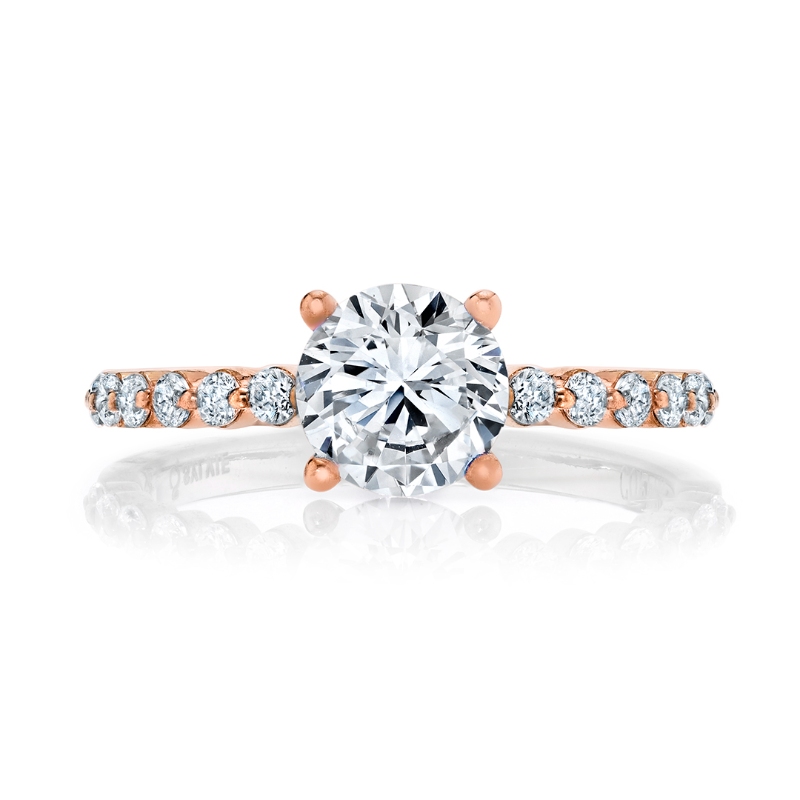Round Cut Classic Engagement Ring - Athena