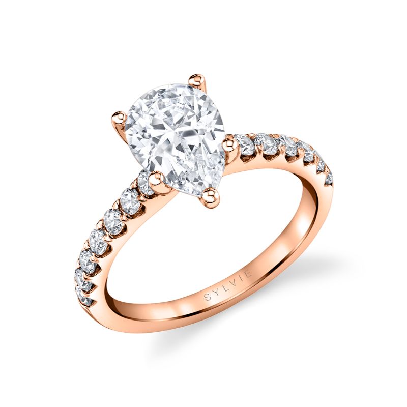 Pear Cut Classic Engagement Ring - Aimee
