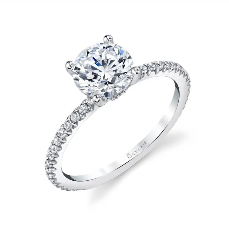 Round Cut Classic Engagement Ring - Maryam