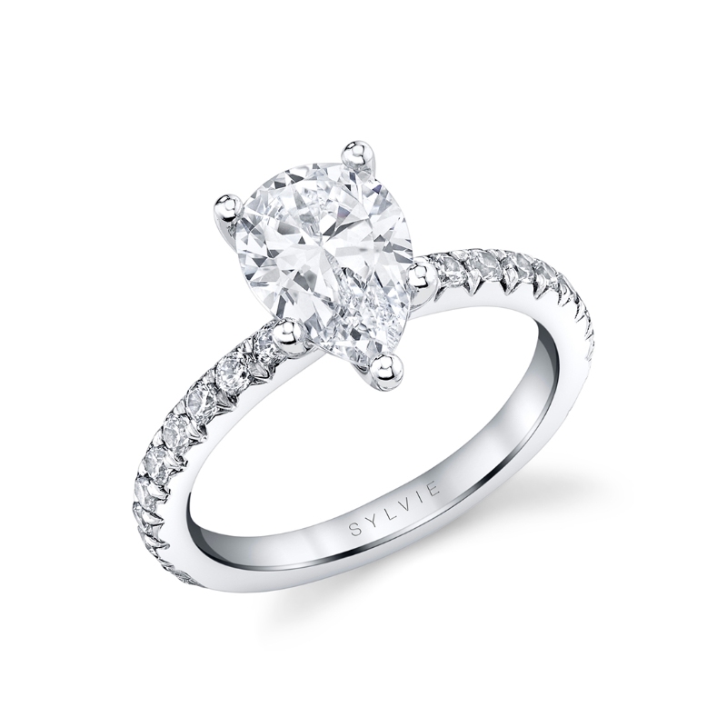 Pear Cut Classic Engagement Ring - Vanessa