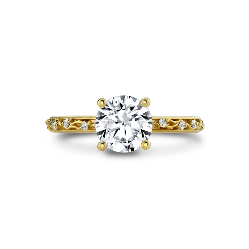 Tulira Flower and Vine Engagement Ring - Fauna