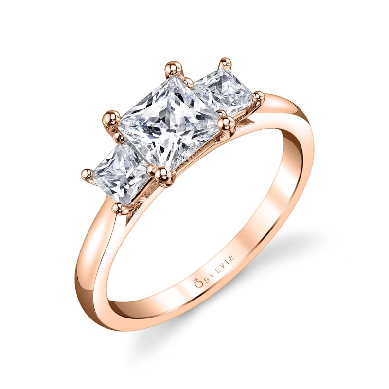 Three Stone Engagement Ring - Micheline