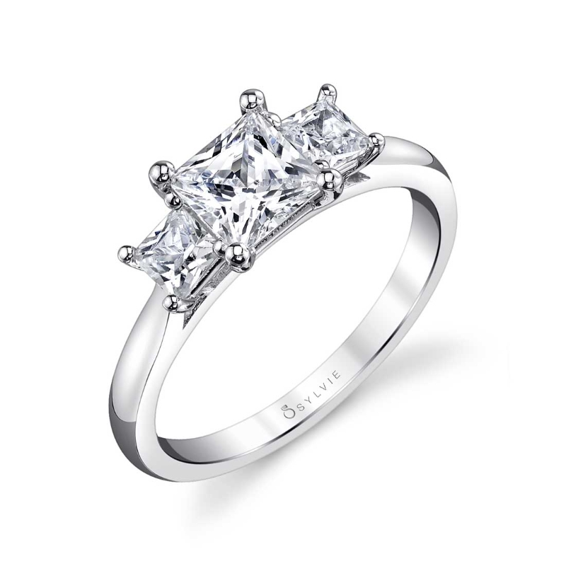 Three Stone Engagement Ring - Micheline