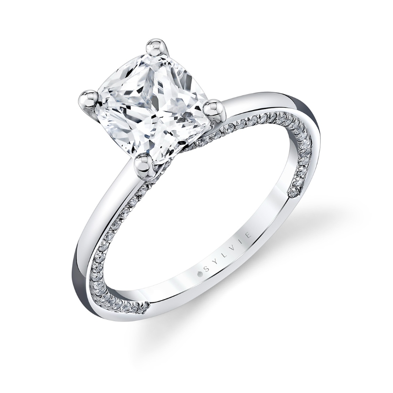 Iconelle Solitaire Two Tone Engagement Ring - Diana