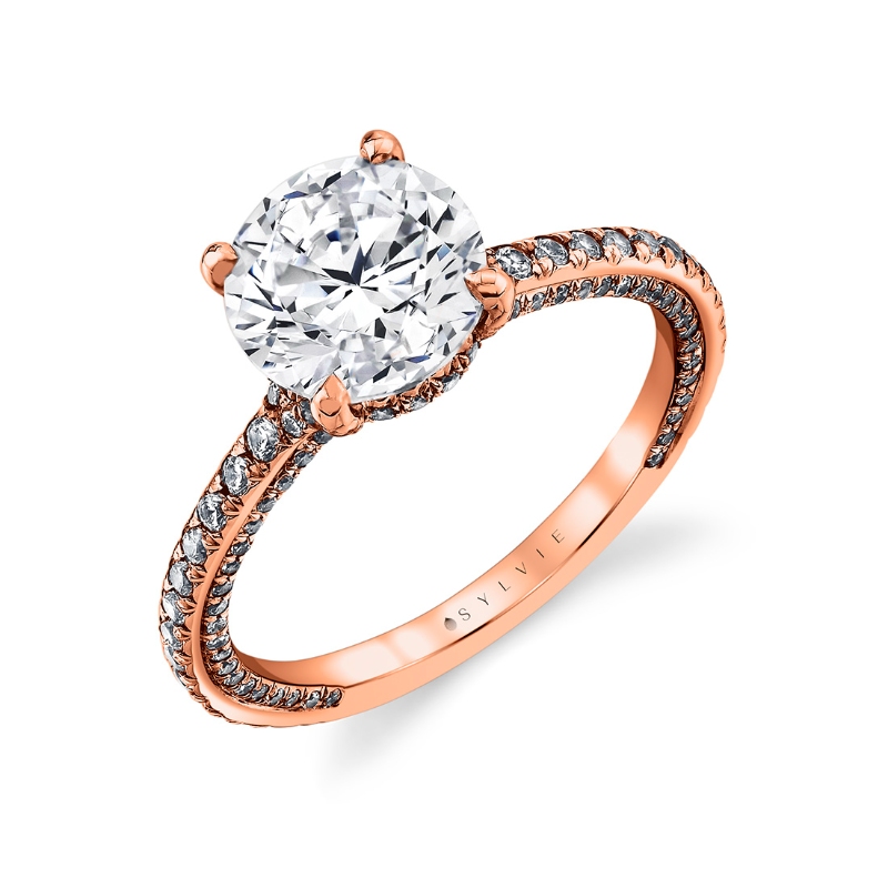 Iconelle Hidden Halo Engagement Ring - Giana