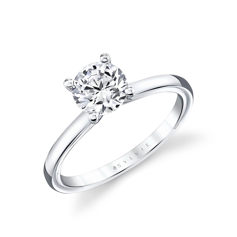 Iconelle Solitaire Two Tone Engagement Ring - Cecily