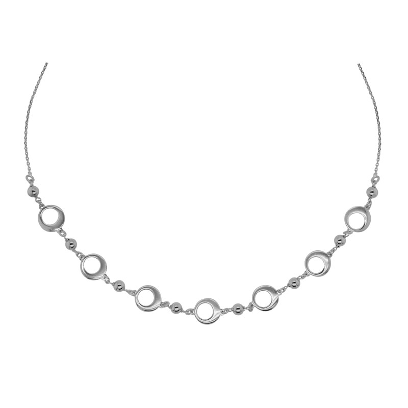 STERLING SILVER (RHODIUM PLATED) 16.5+2