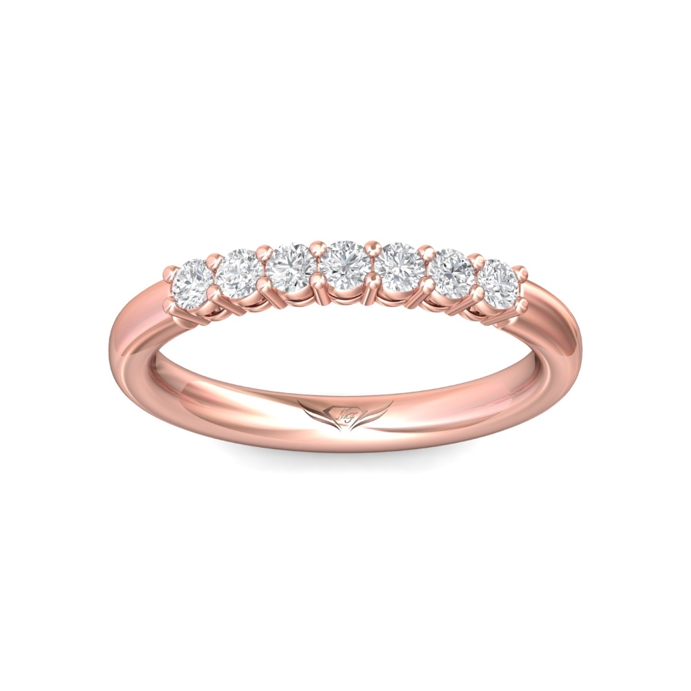 14K Rose Gold Wedding Band