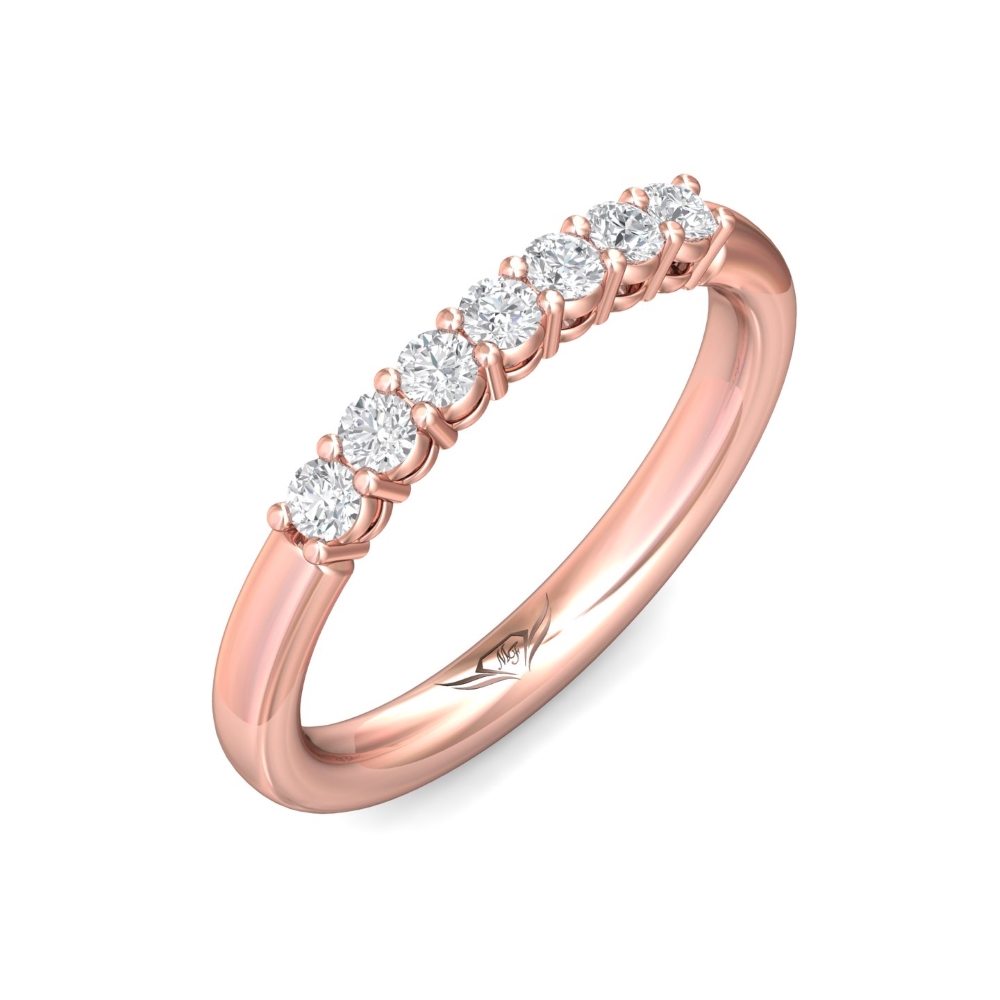 14K Rose Gold Wedding Band