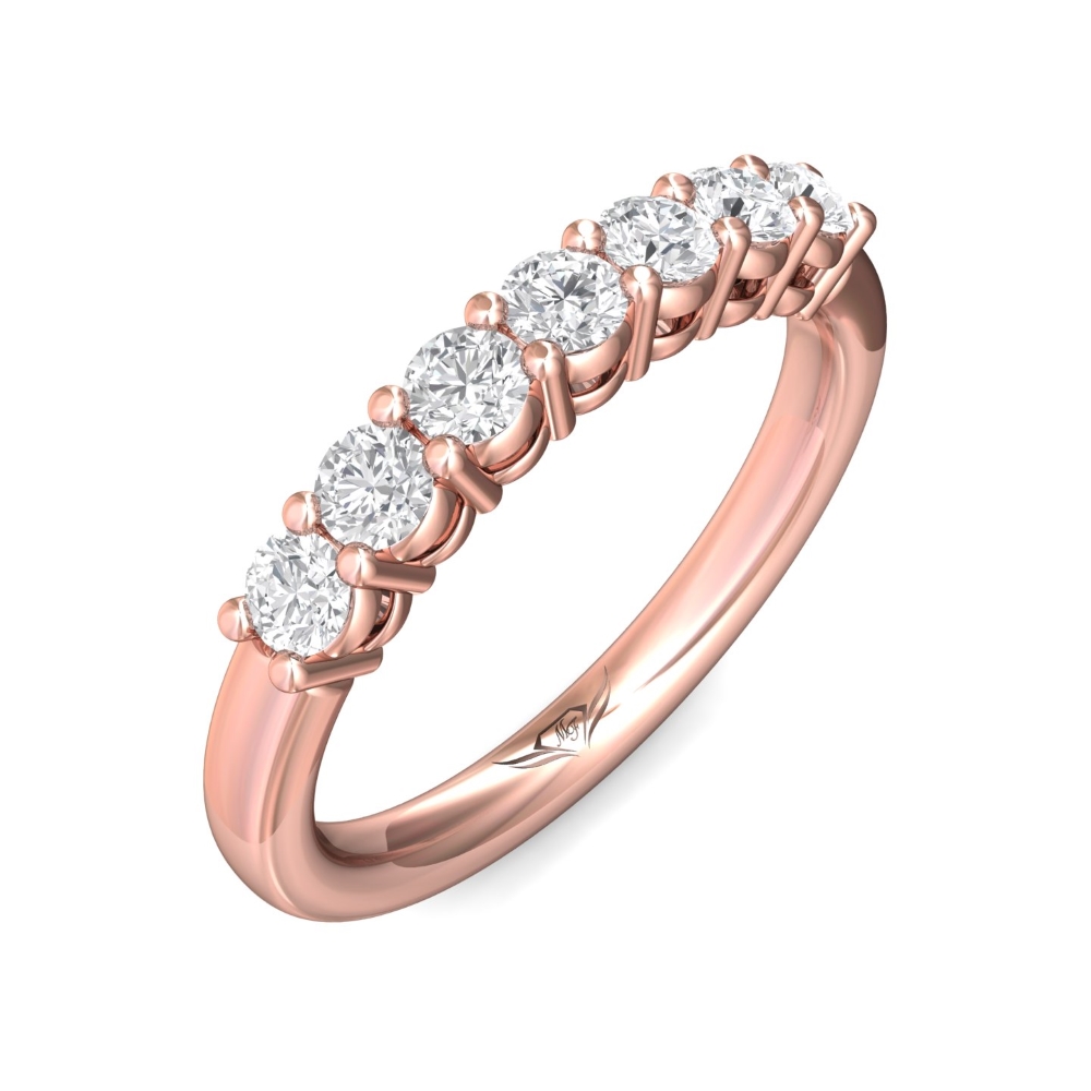 18K Rose Gold Wedding Band