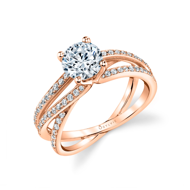 Split Band Engagement Ring - Aleene