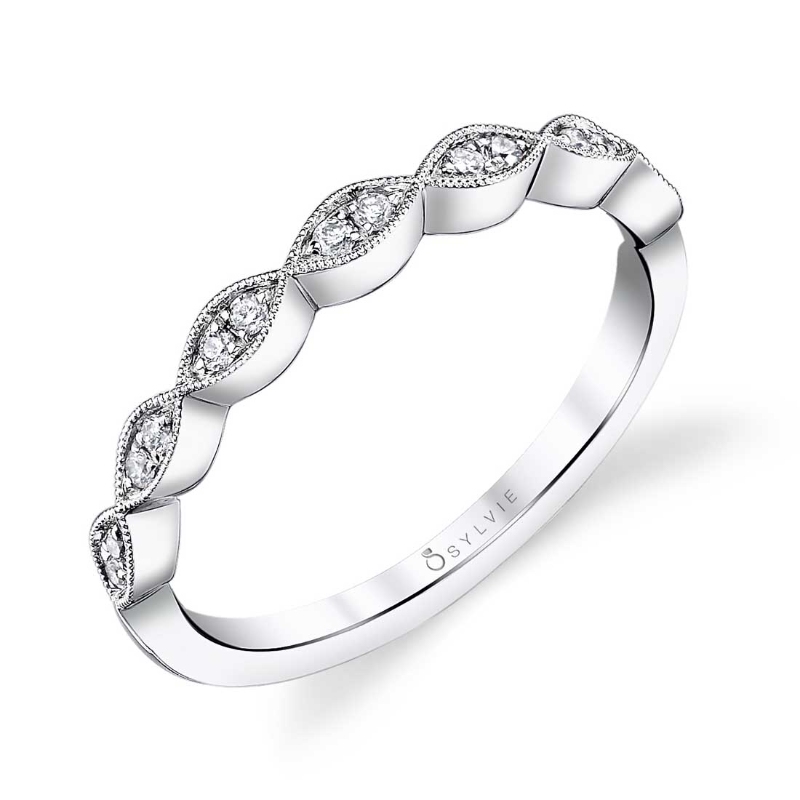 Diamond Stackable Wedding Band - Madeleina