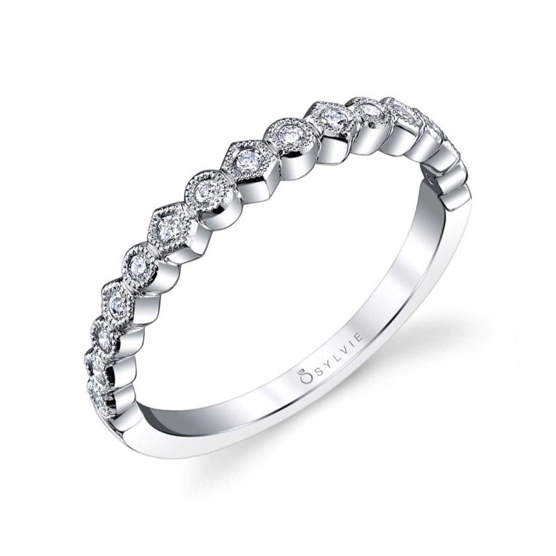 Stackable Wedding Ring - Justine