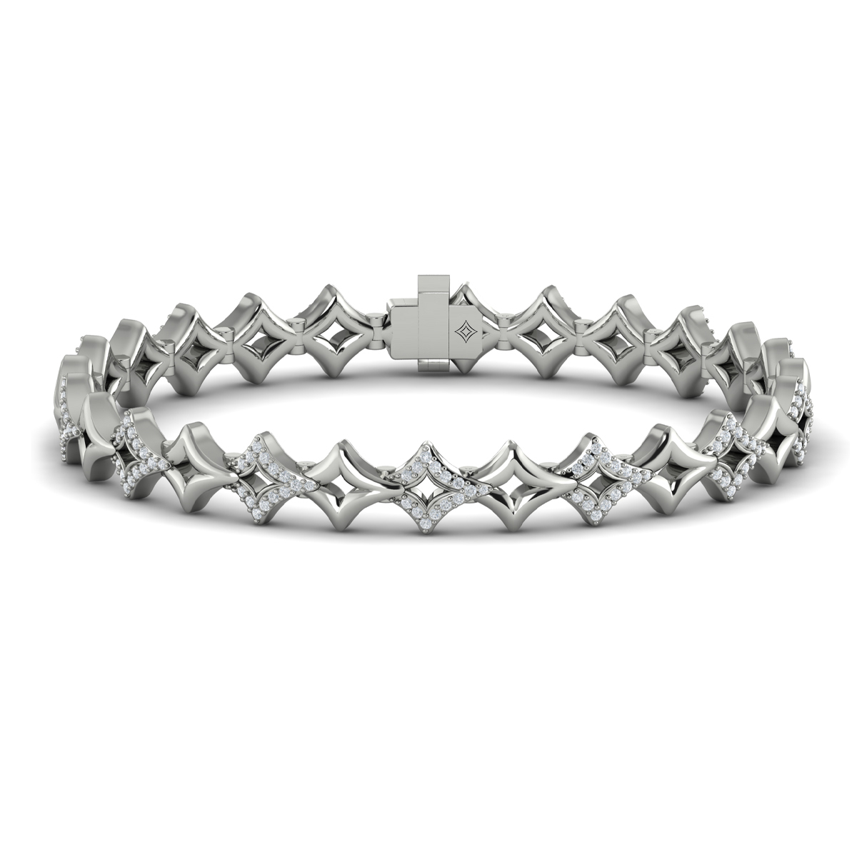 Open Vlora Star Bracelet with Diamonds
